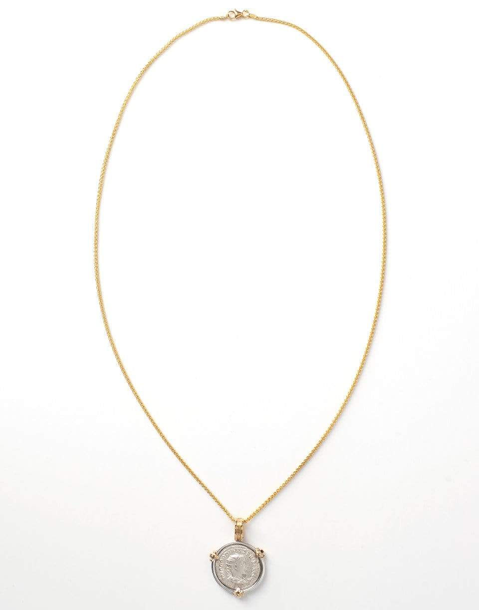 JORGE ADELER-Jupiter Coin Necklace-YELLOW GOLD