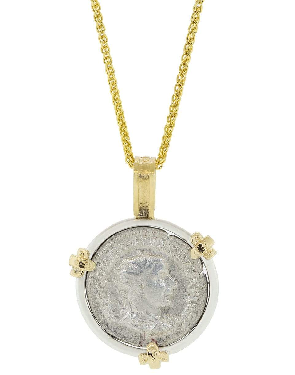 JORGE ADELER-Jupiter Coin Necklace-YELLOW GOLD