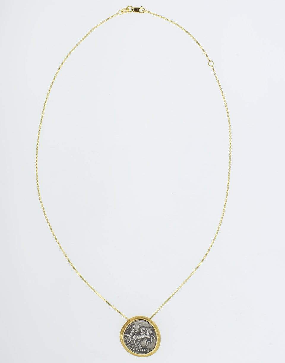 JORGE ADELER-Victory Coin Necklace-YELLOW GOLD