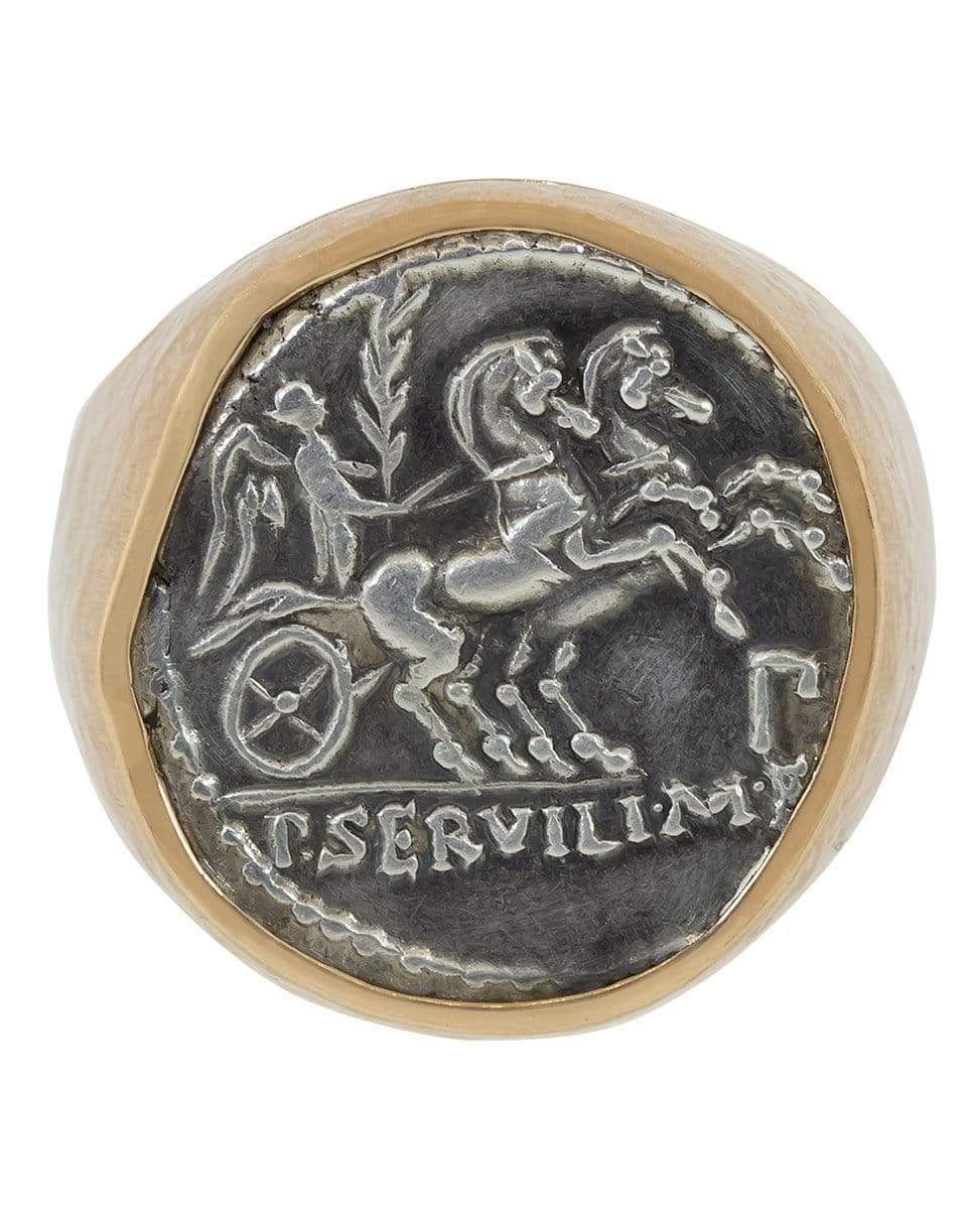 JORGE ADELER-Victory Coin Ring-ROSE GOLD