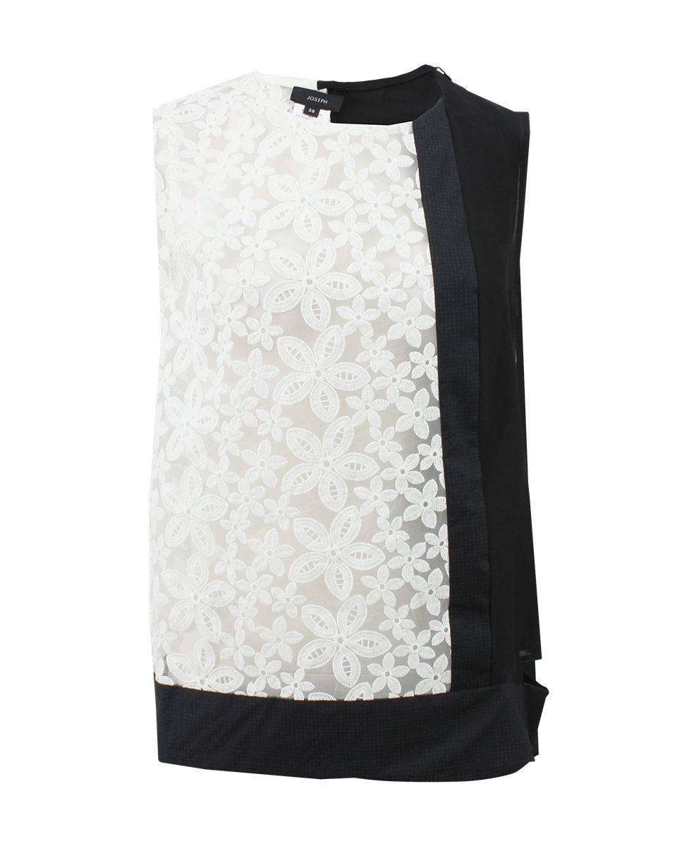 JOSEPH LIMITED-Lace And Cotton Blouse-