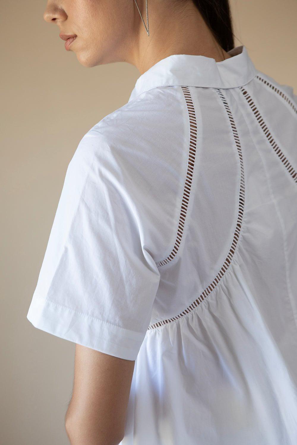 JOSLIN STUDIO-Selena Shirt - Optic White-