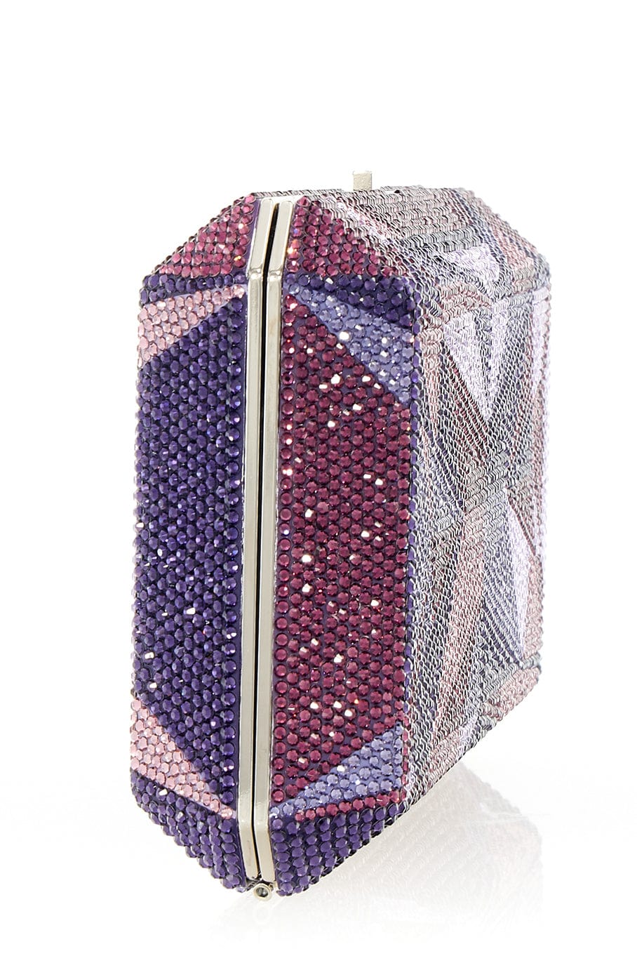 JUDITH LEIBER-Slim Rectangle Clutch - Amethyst-AMETHYST