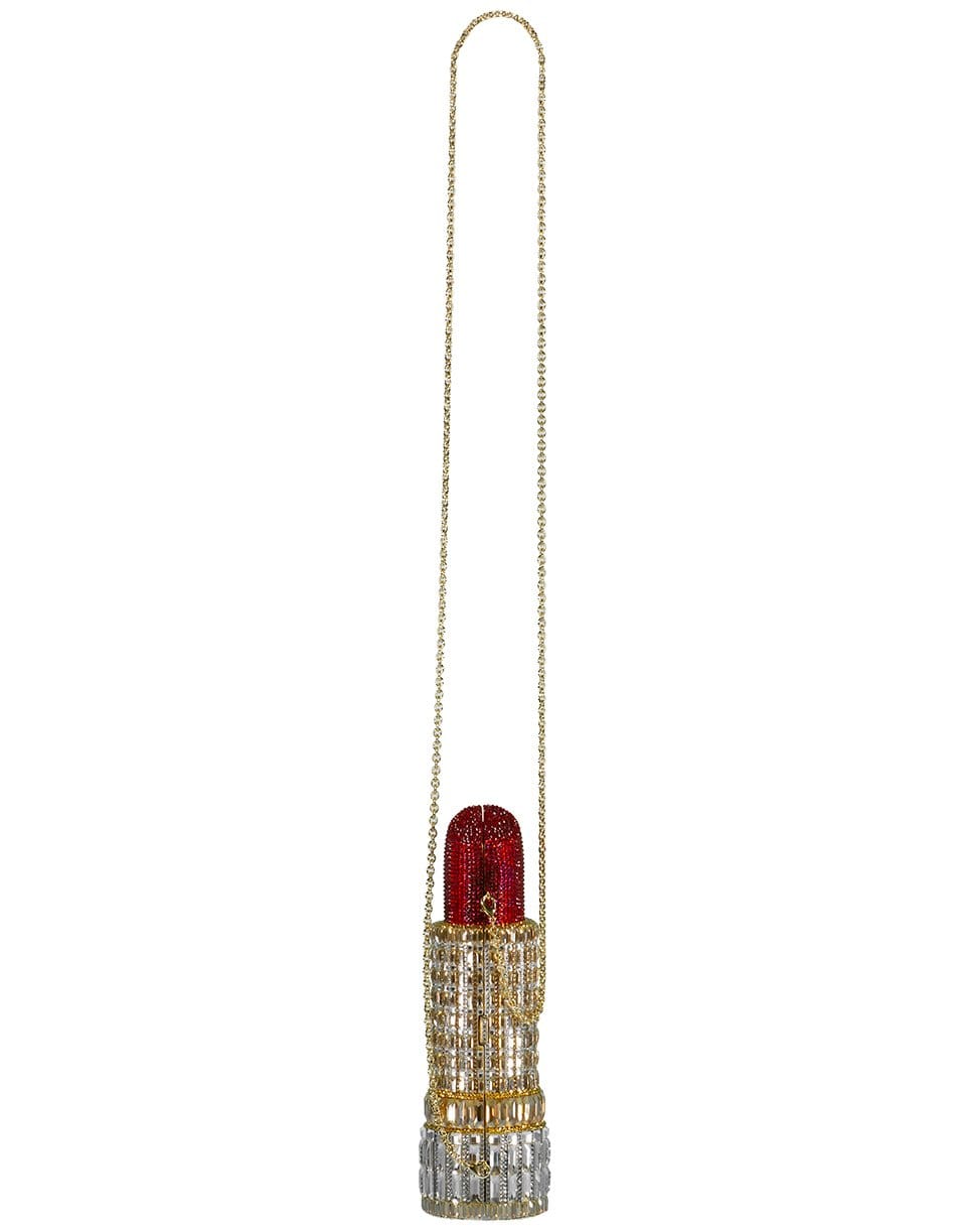 JUDITH LEIBER-Lipstick Clutch-CHAMP/RD