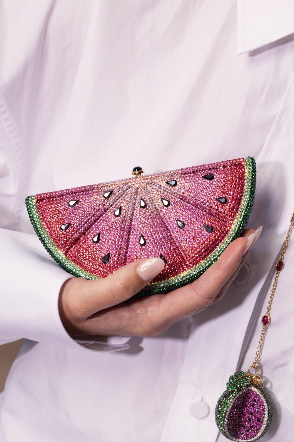 JUDITH LEIBER-Watermelon Slice Bag-CHMFXMUL