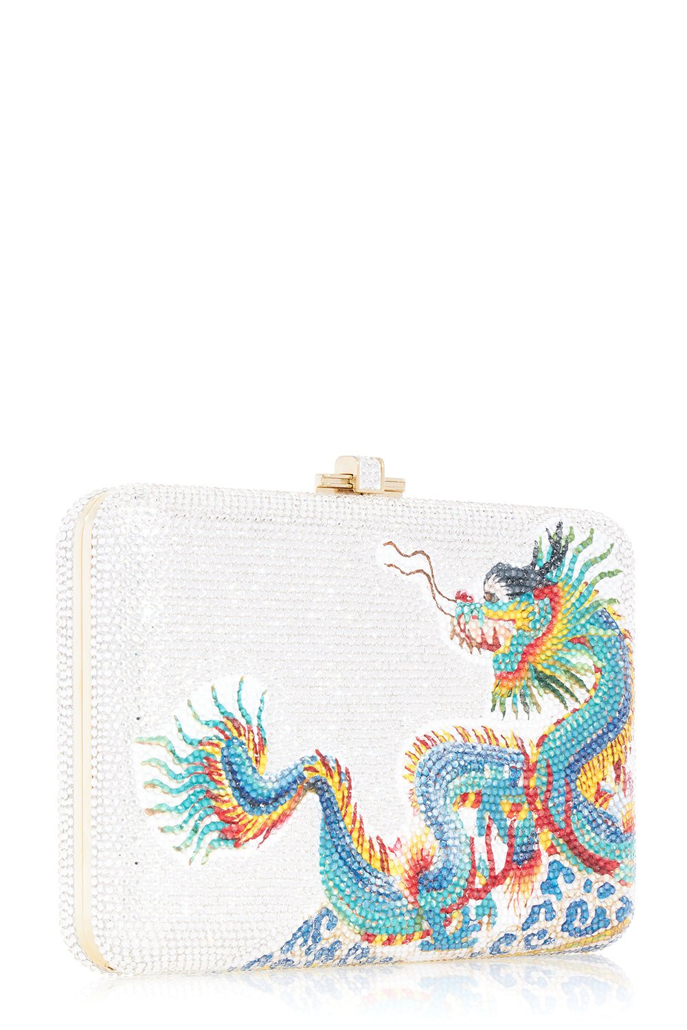 JUDITH LEIBER-Dragon's Fortune Slim Clutch-CHMPGNMU