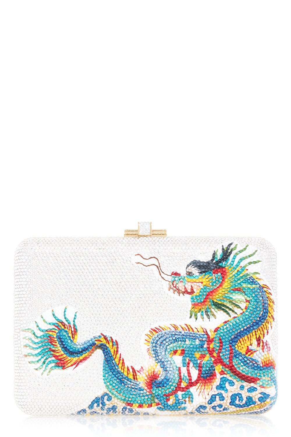 JUDITH LEIBER-Dragon's Fortune Slim Clutch-CHMPGNMU