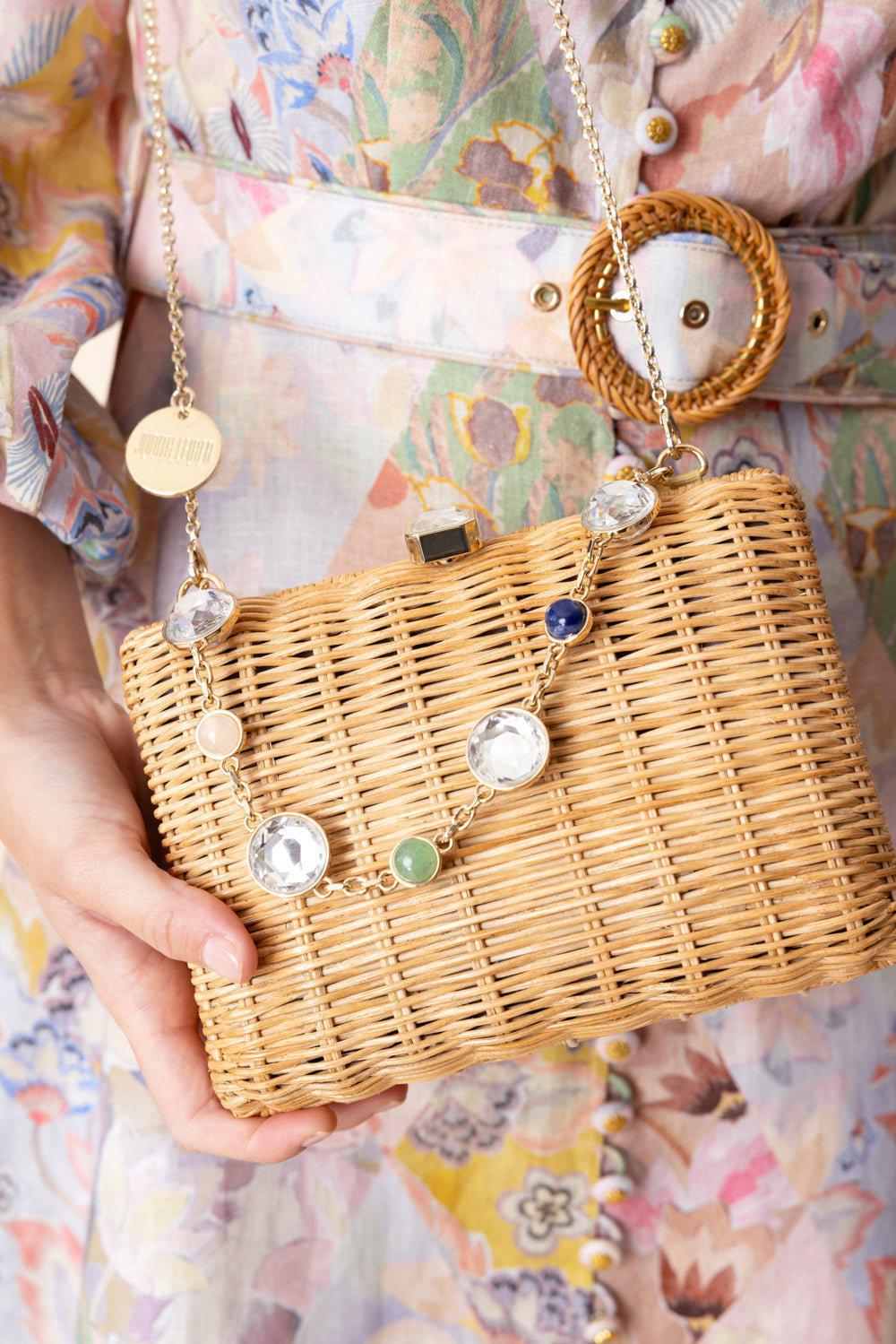 JUDITH LEIBER-Hailey Bag - Champagne Natural-CHMPG/NT