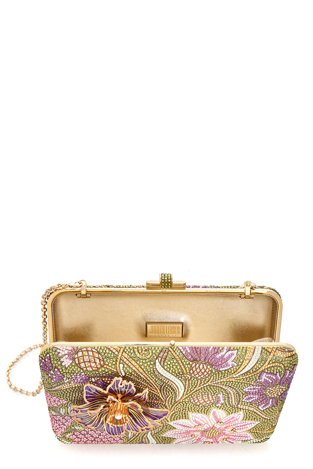 JUDITH LEIBER-Slim Side Clutch - Dancing Floral-DNCGFLRL