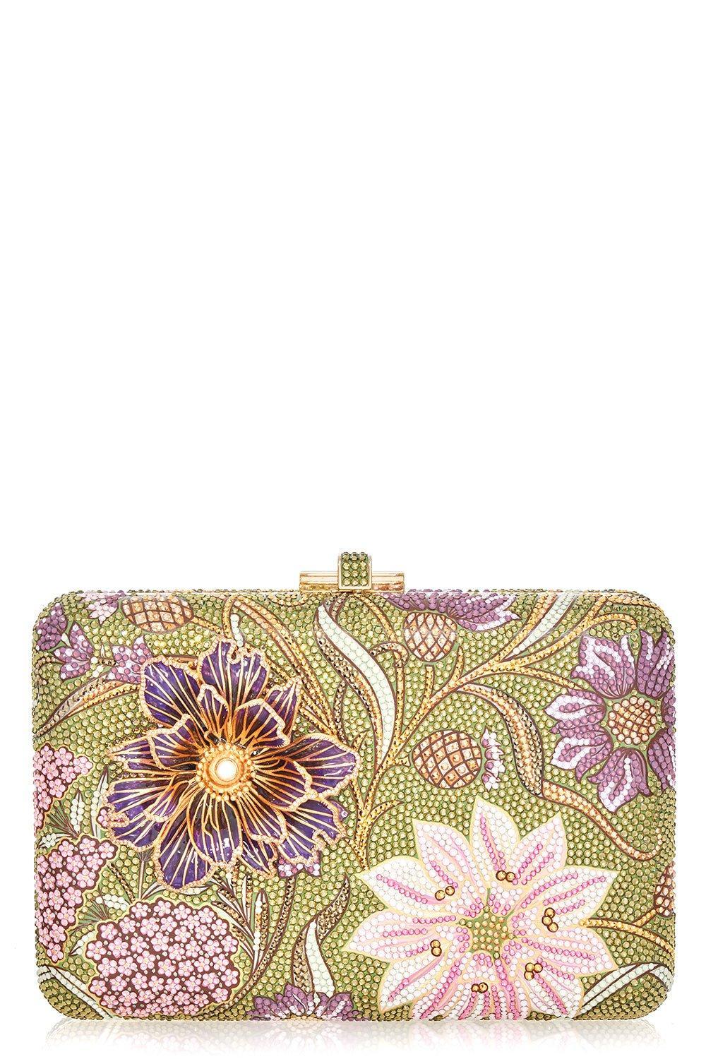 JUDITH LEIBER-Slim Side Clutch - Dancing Floral-DNCGFLRL