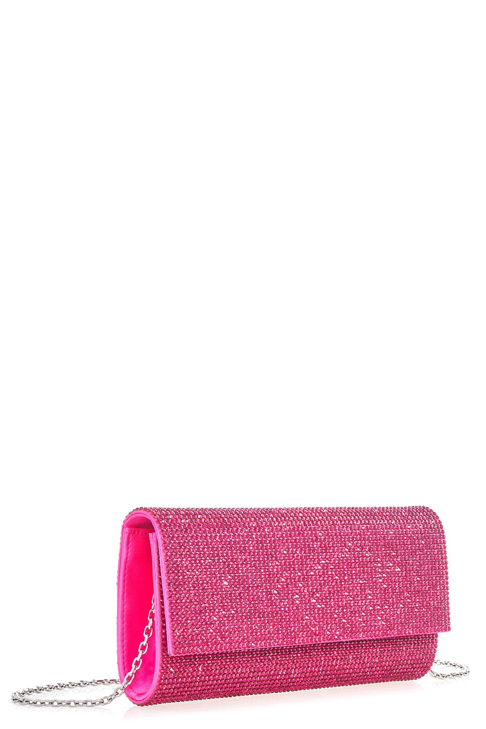 JUDITH LEIBER-Perry Clutch - Fuchsia-FUCSHIA