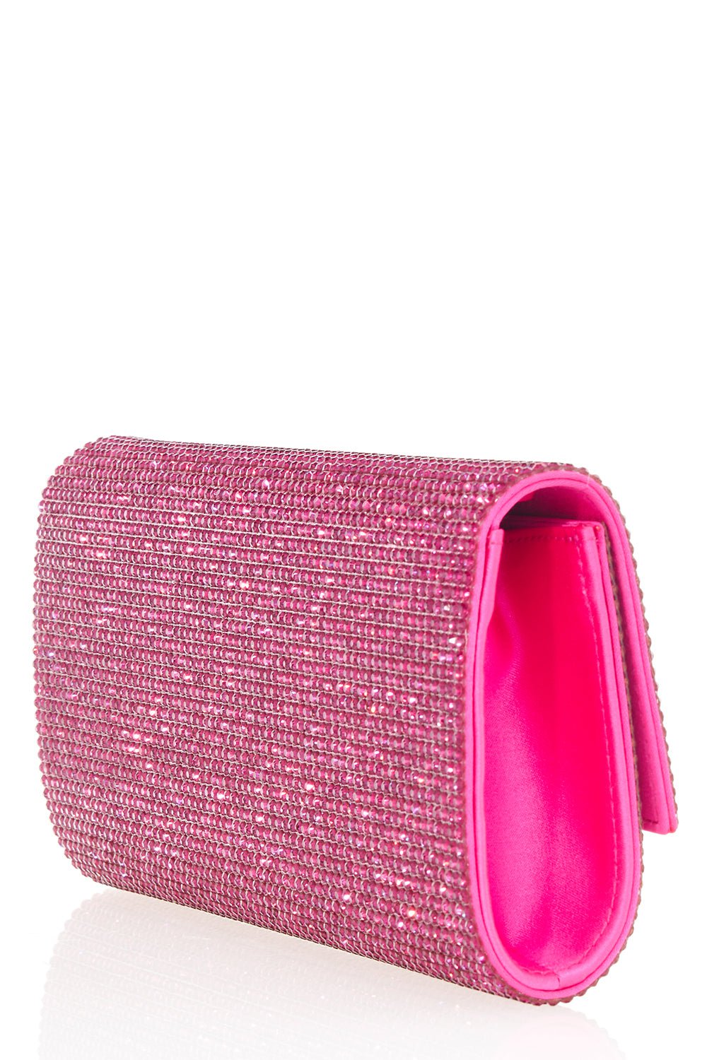 JUDITH LEIBER-Perry Clutch - Fuchsia-FUCSHIA