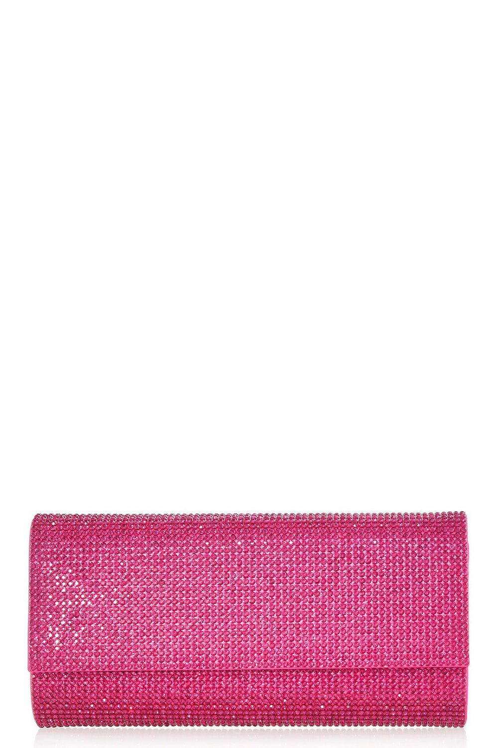 JUDITH LEIBER-Perry Clutch - Fuchsia-FUCSHIA