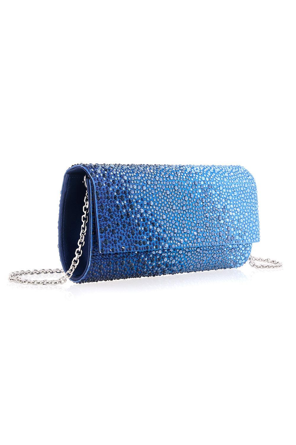 Perry Clutch - Silver Blue-GRADOCEN-HANDBAGCLUTCHES-JUDITH LEIBER