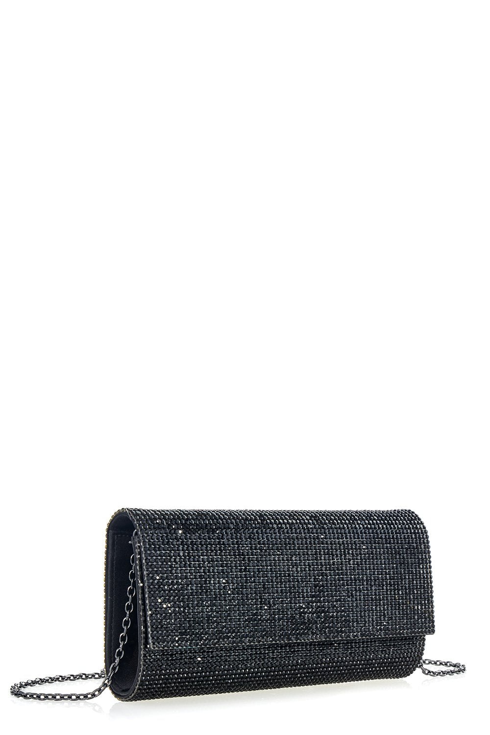 JUDITH LEIBER-Perry Clutch - Jet-JET