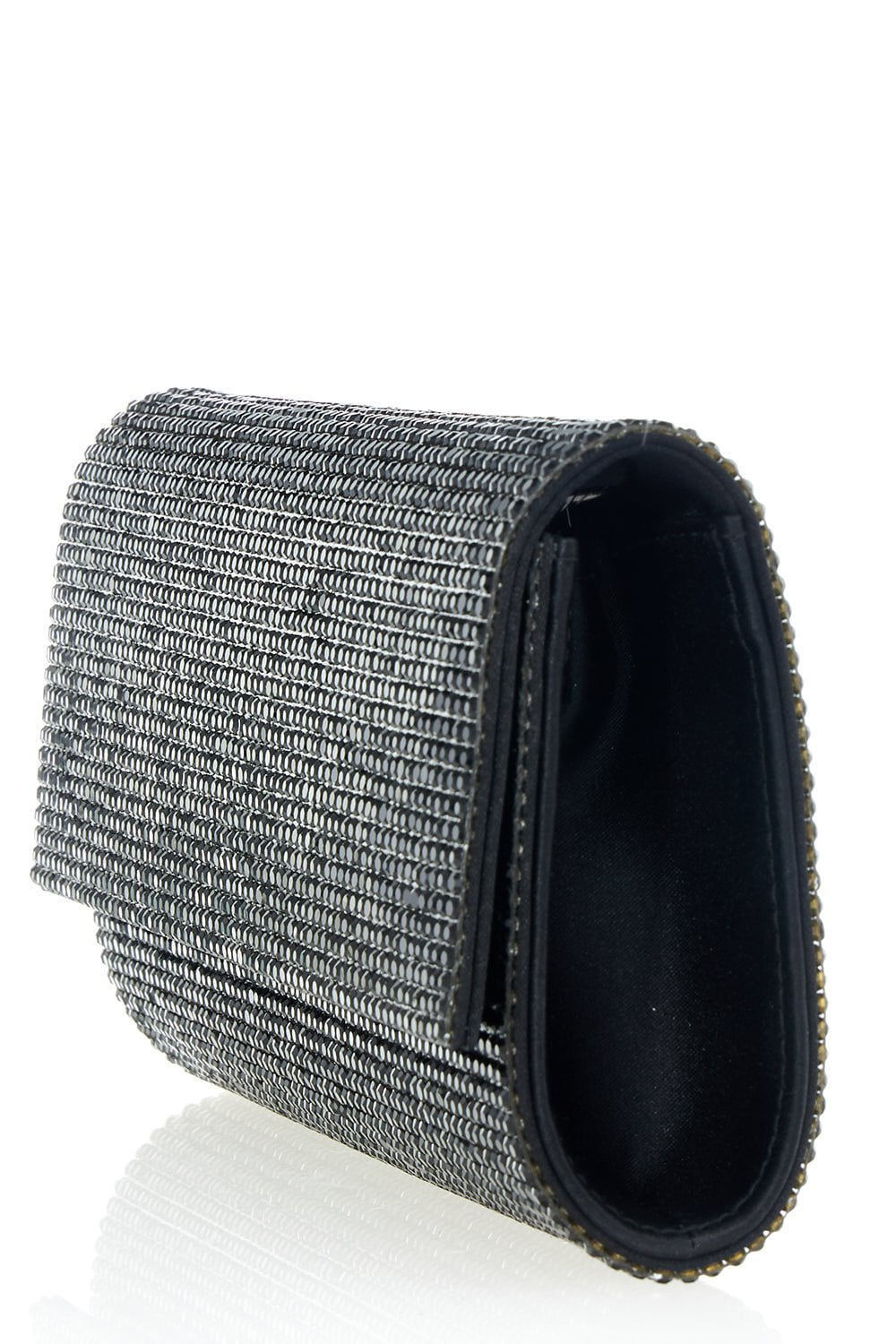 JUDITH LEIBER-Perry Clutch - Jet-JET
