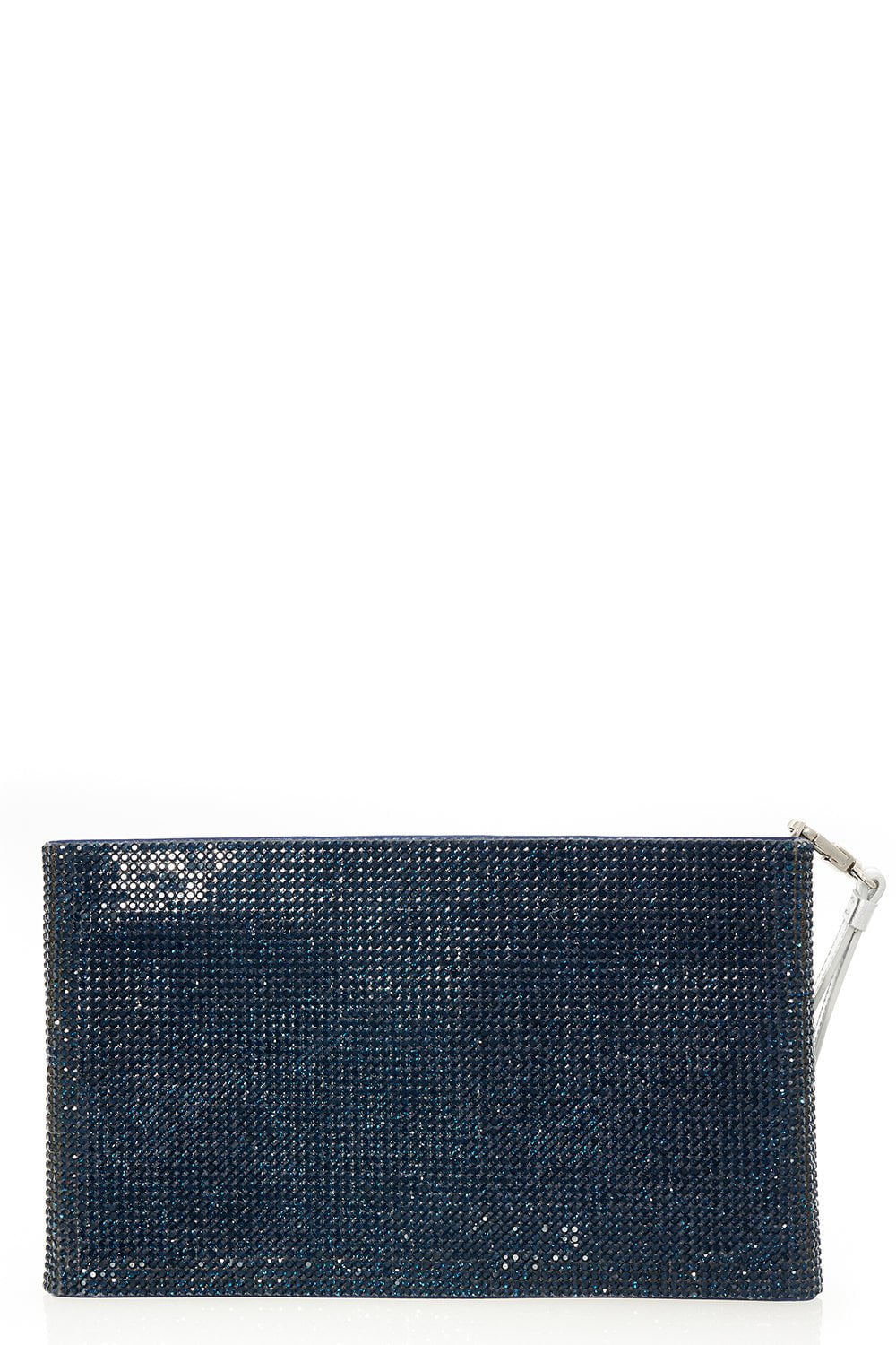 JUDITH LEIBER-Zip Pouch - Midnight Navy-MDNGHTNV