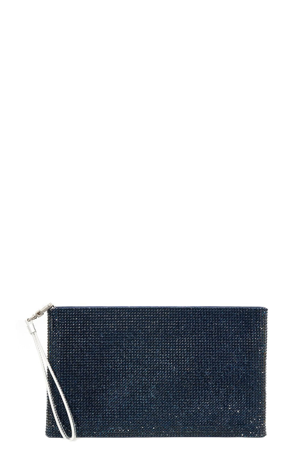 JUDITH LEIBER-Zip Pouch - Midnight Navy-MDNGHTNV