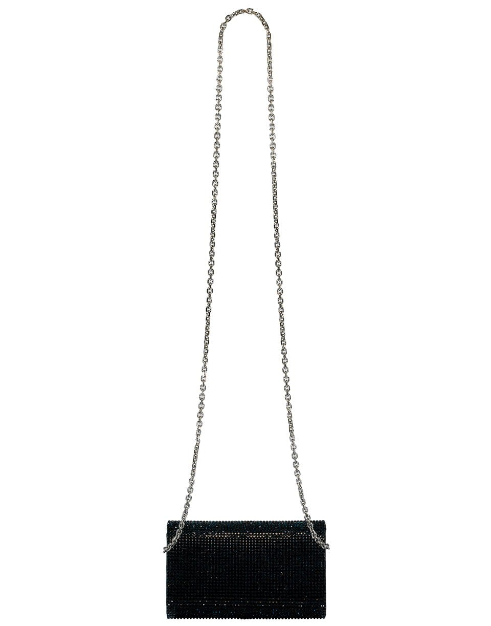 JUDITH LEIBER-Fizzy Navy Crystal Clutch-MIDNIGHT