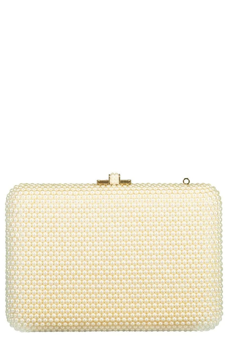 JUDITH LEIBER-Slim Silde Pearly Cluth in Pearl-PEARL