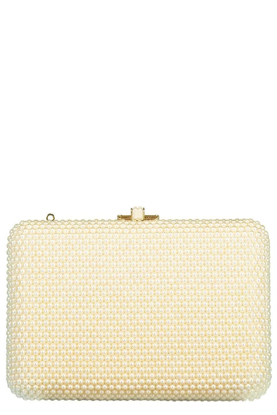 JUDITH LEIBER-Slim Silde Pearly Cluth in Pearl-PEARL