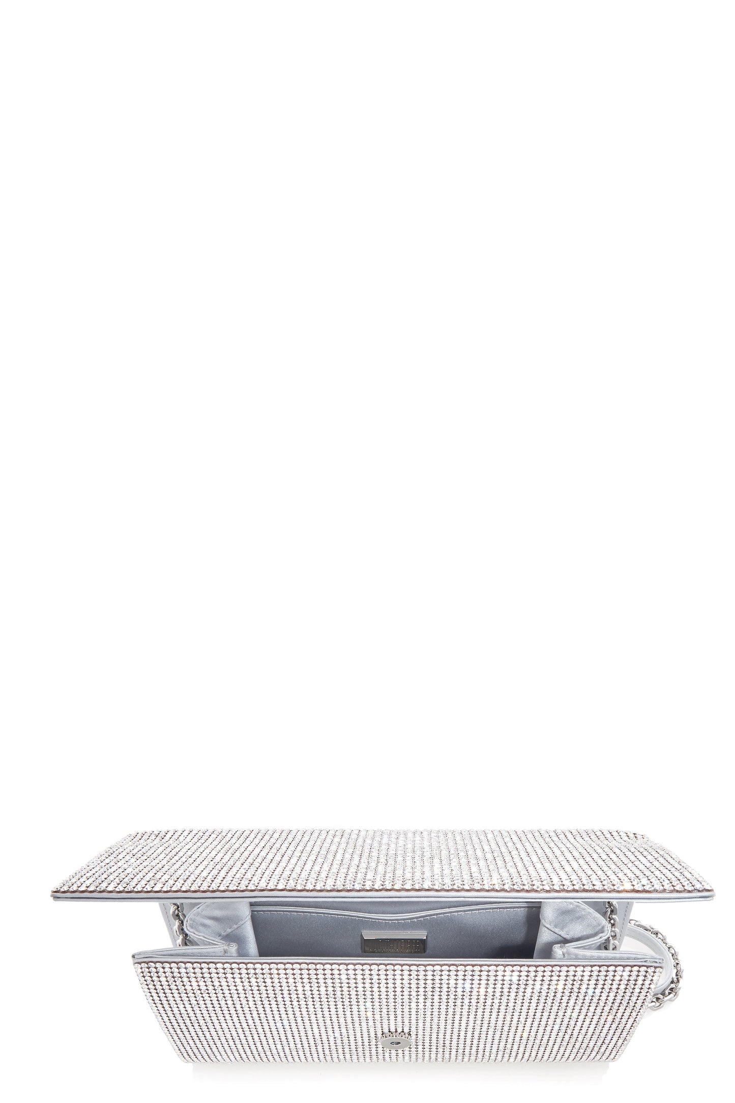 JUDITH LEIBER-Fizzoni Bag - Silver Rhinestone-RHINE