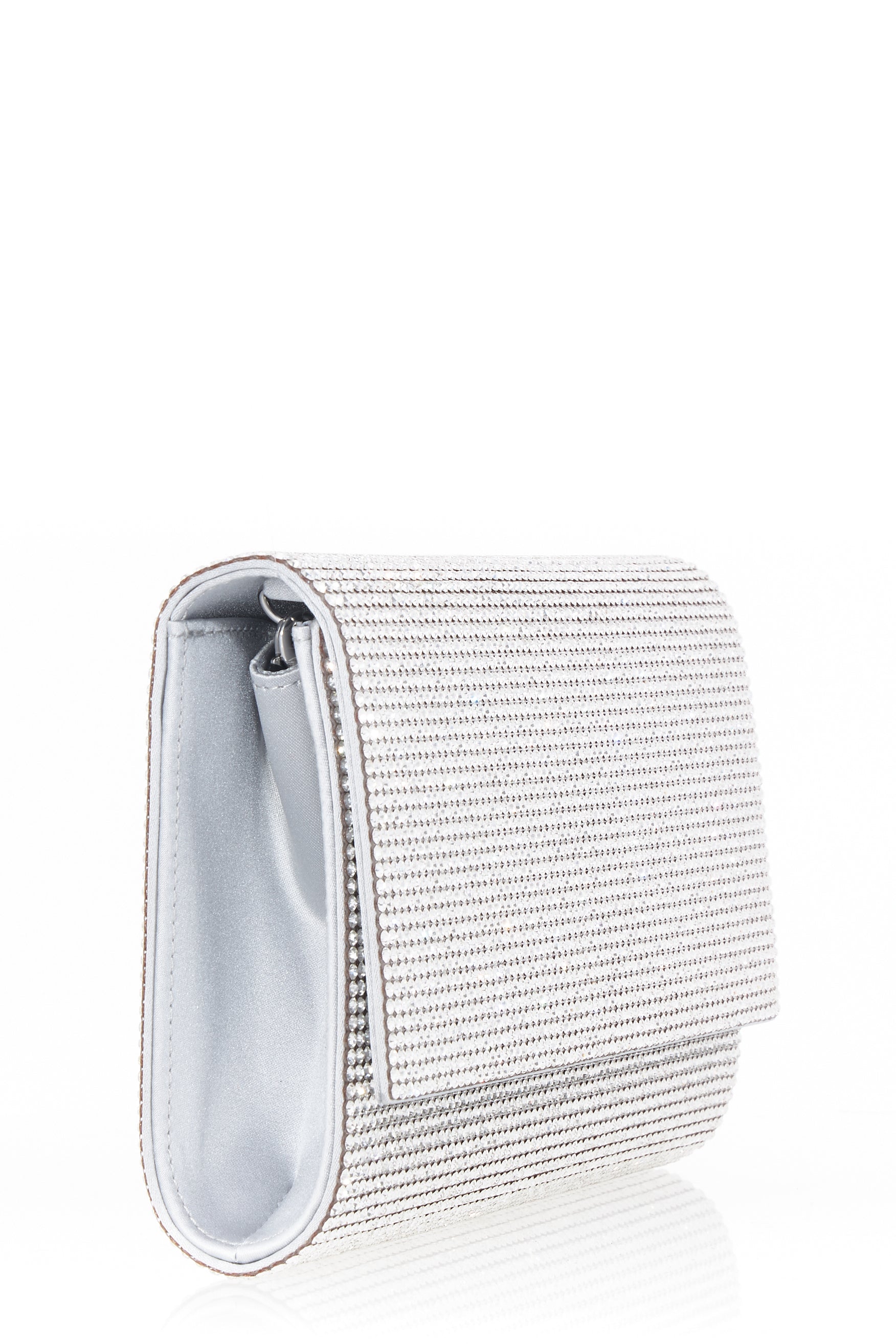 JUDITH LEIBER-Fizzoni Bag - Silver Rhinestone-RHINE