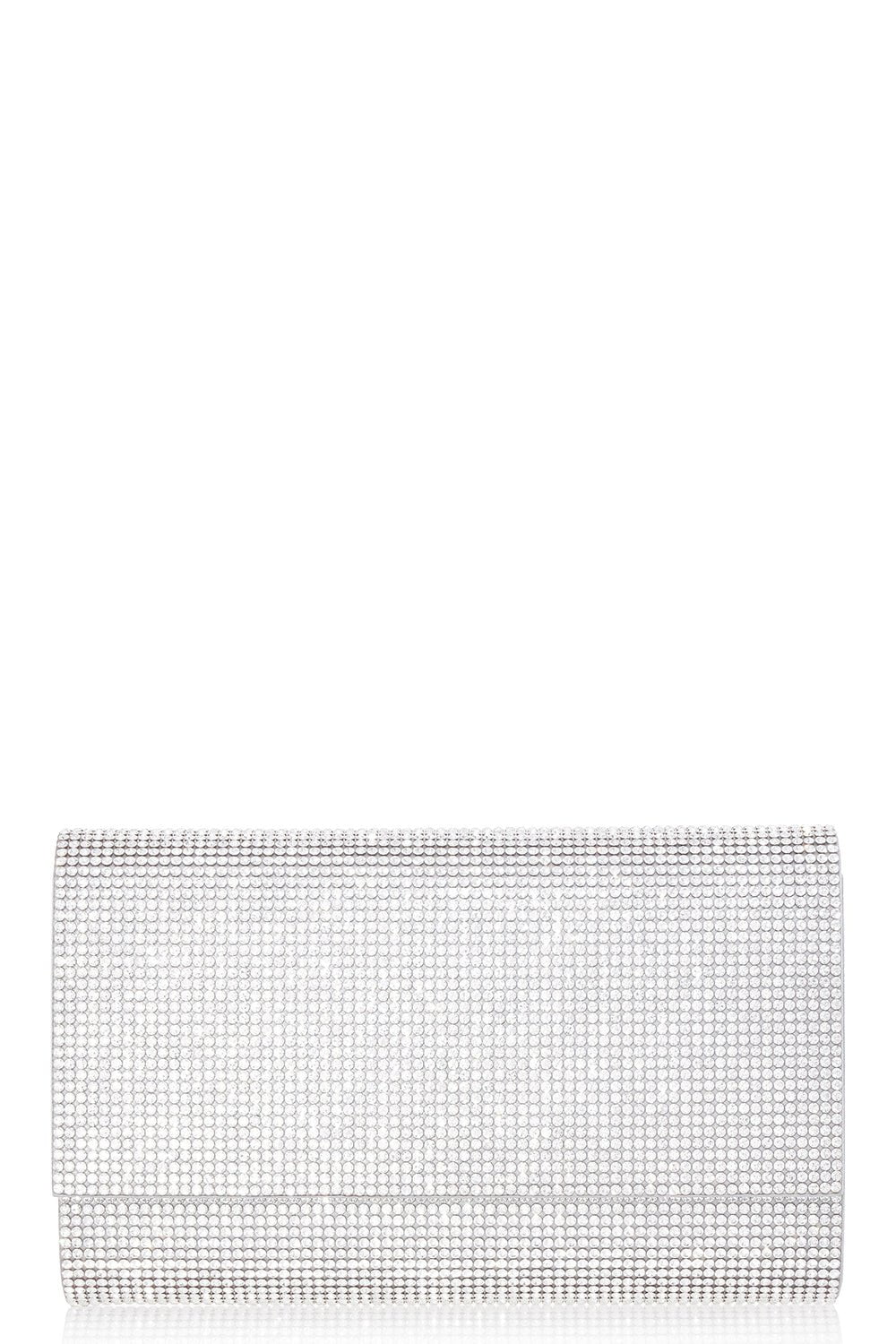 JUDITH LEIBER-Fizzoni Bag - Silver Rhinestone-RHINE