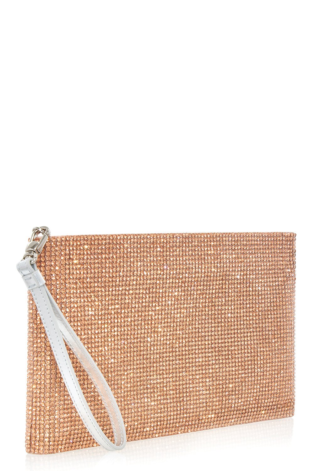 JUDITH LEIBER-Zip Pouch - Rose Gold-ROSE GLD