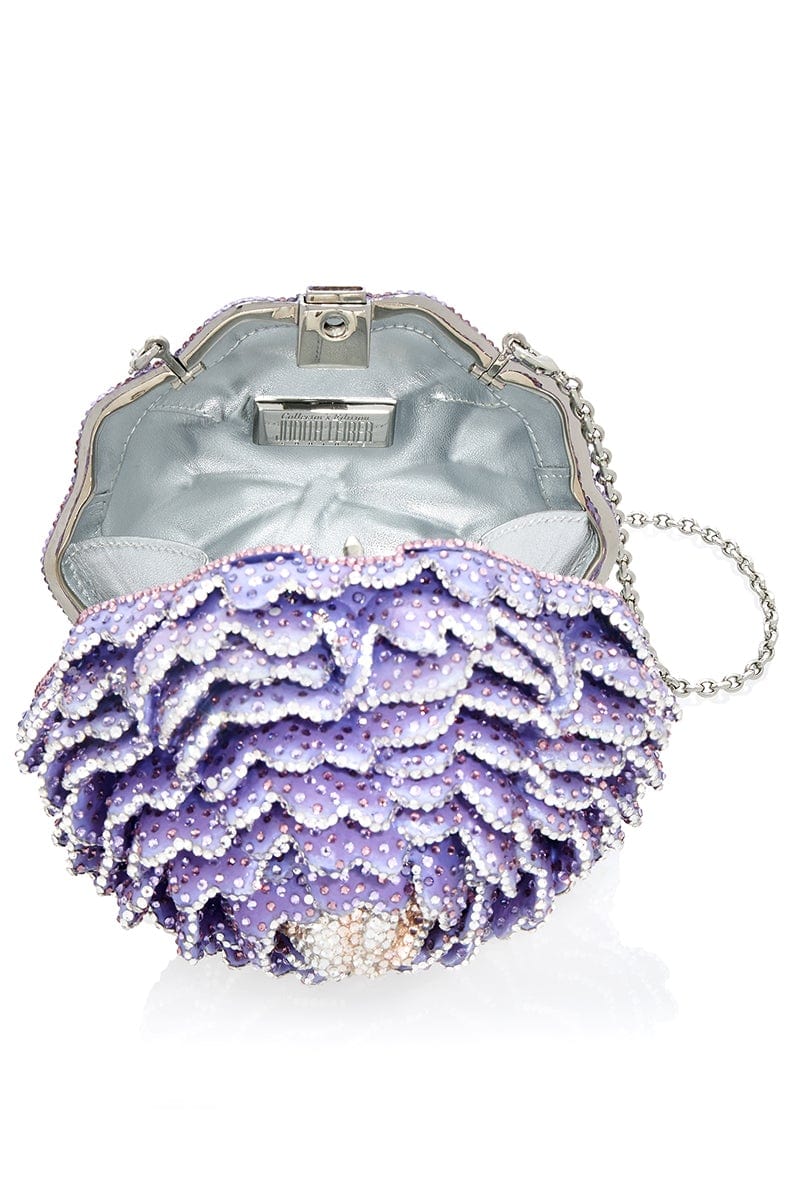 JUDITH LEIBER-Splendid Peony Clutch-SILVER MULTI