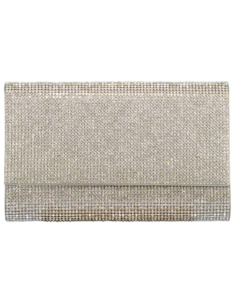JUDITH LEIBER-Fizzoni Clutch - Silver-SILVER