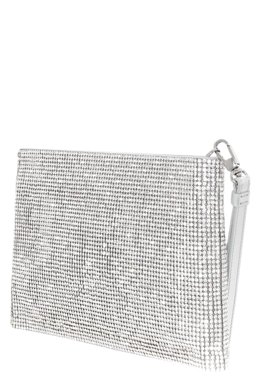 JUDITH LEIBER-Chic Zip Pouch-SLVMULTI