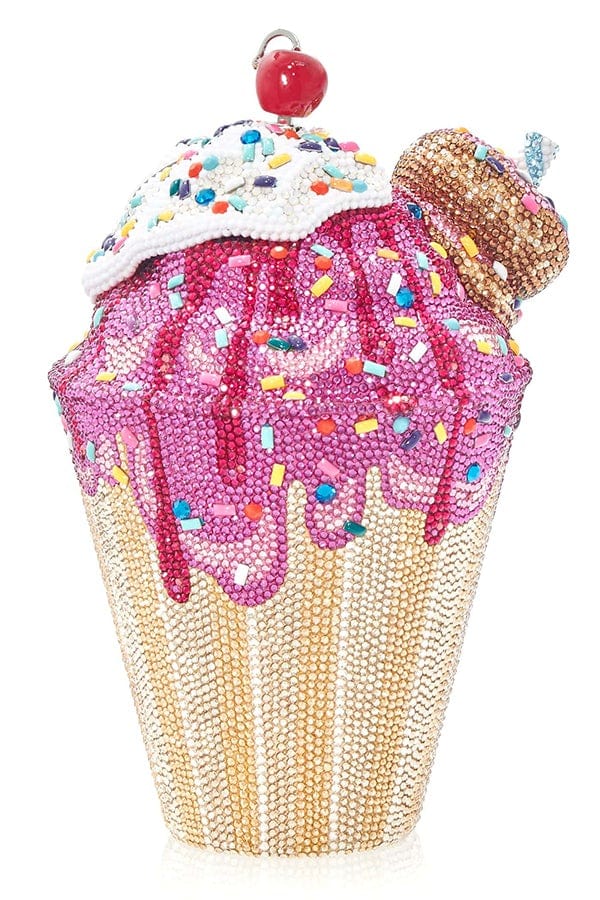 JUDITH LEIBER-Milkshake Clutch-SILVER MULTI
