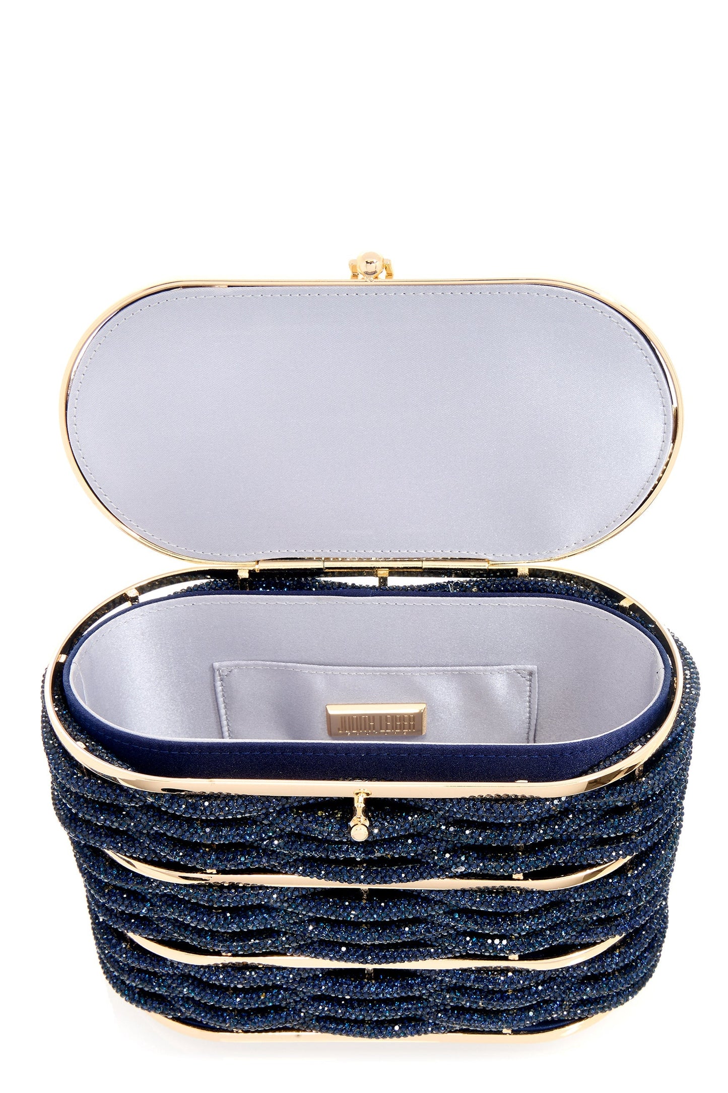 JUDITH LEIBER-Willow Top Handle Bag - Champagne Indigo-CHMPDKIN