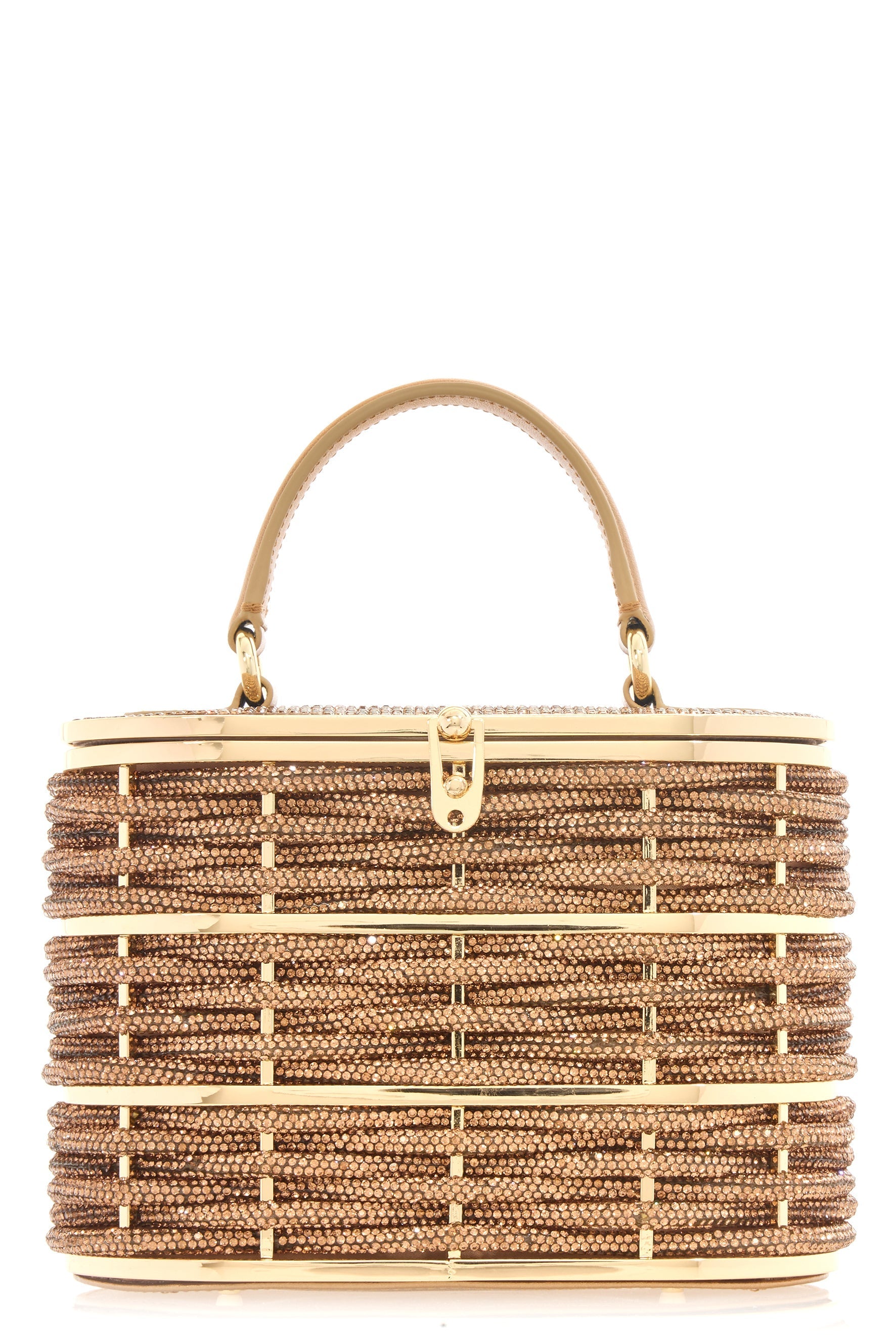JUDITH LEIBER-Willow Top Handle Bag - Champagne Topaz-CHMPTOPZ