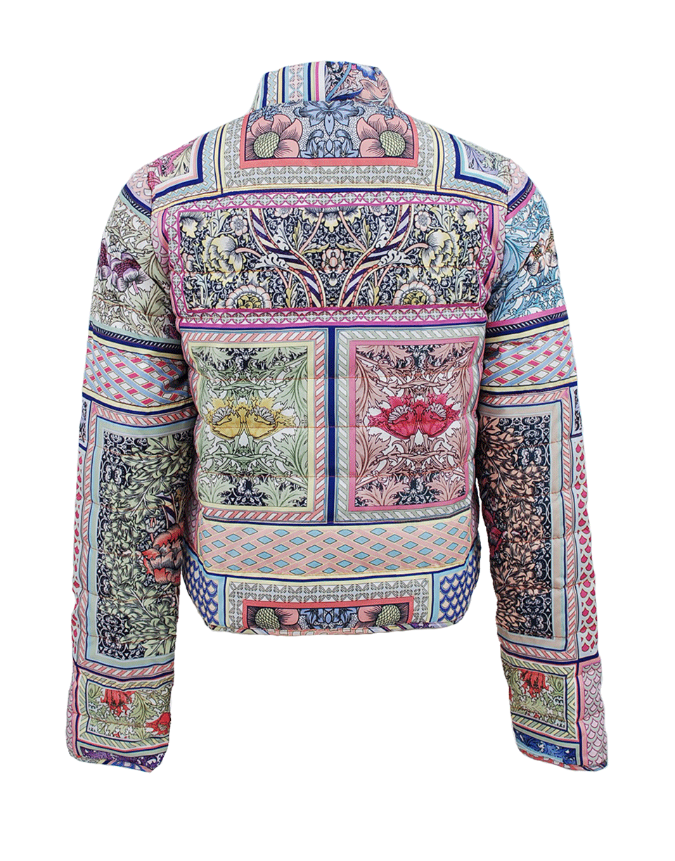 JUST CAVALLI-Long Sleeve Print Puff Jacket-