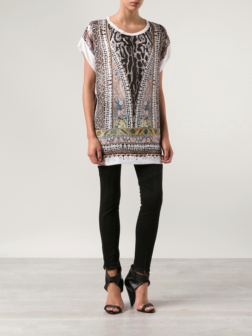 JUST CAVALLI-Printed Front Top-