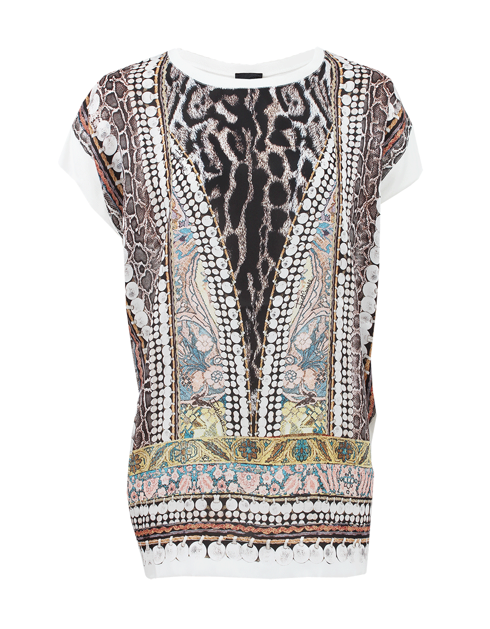 JUST CAVALLI-Printed Front Top-