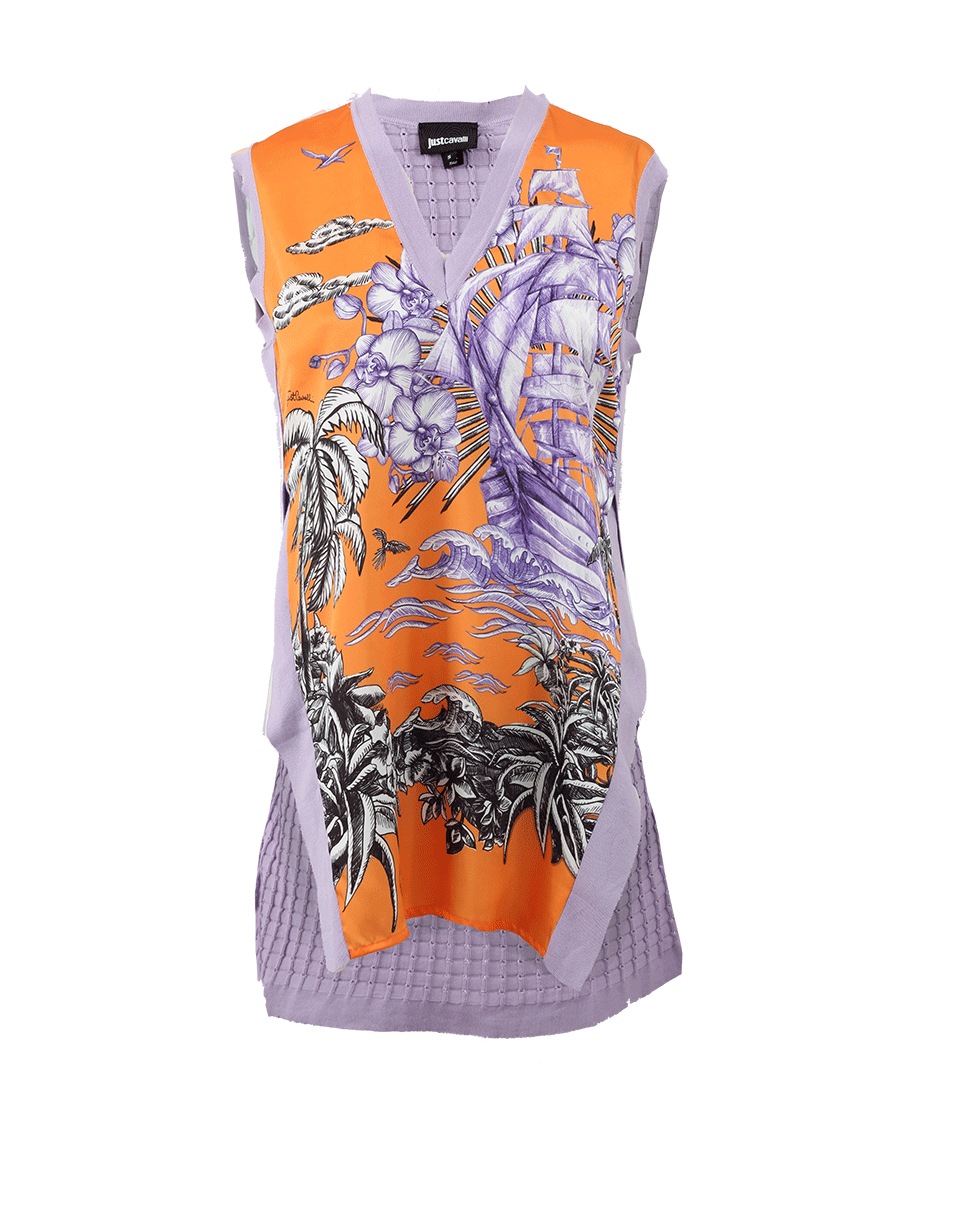 JUST CAVALLI-Split Side Top-