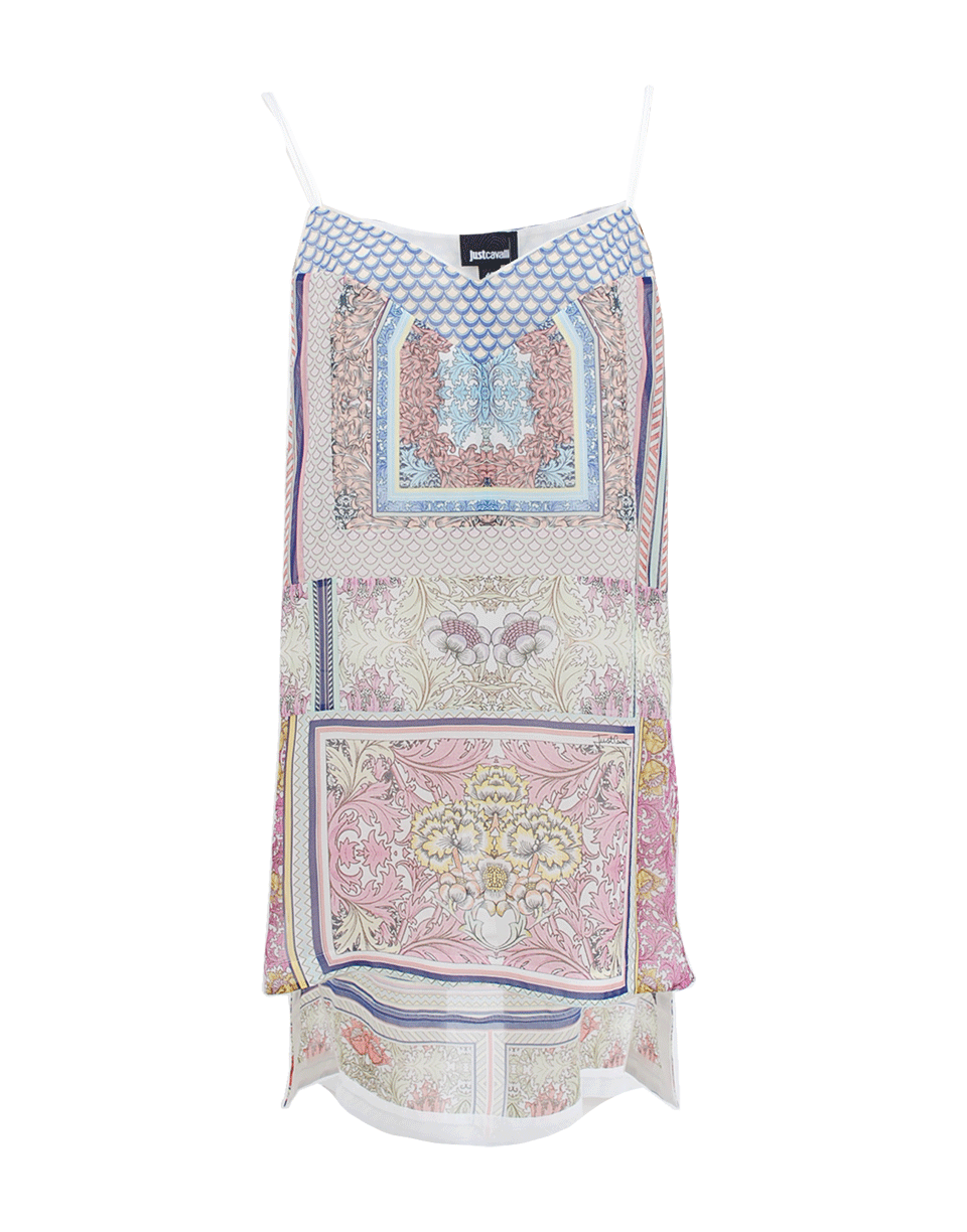 JUST CAVALLI-Spaghetti Strap Printed Tank-