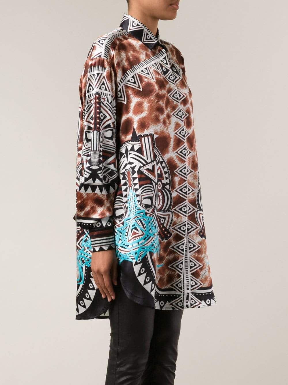 JUST CAVALLI-Silk Print Tunic-