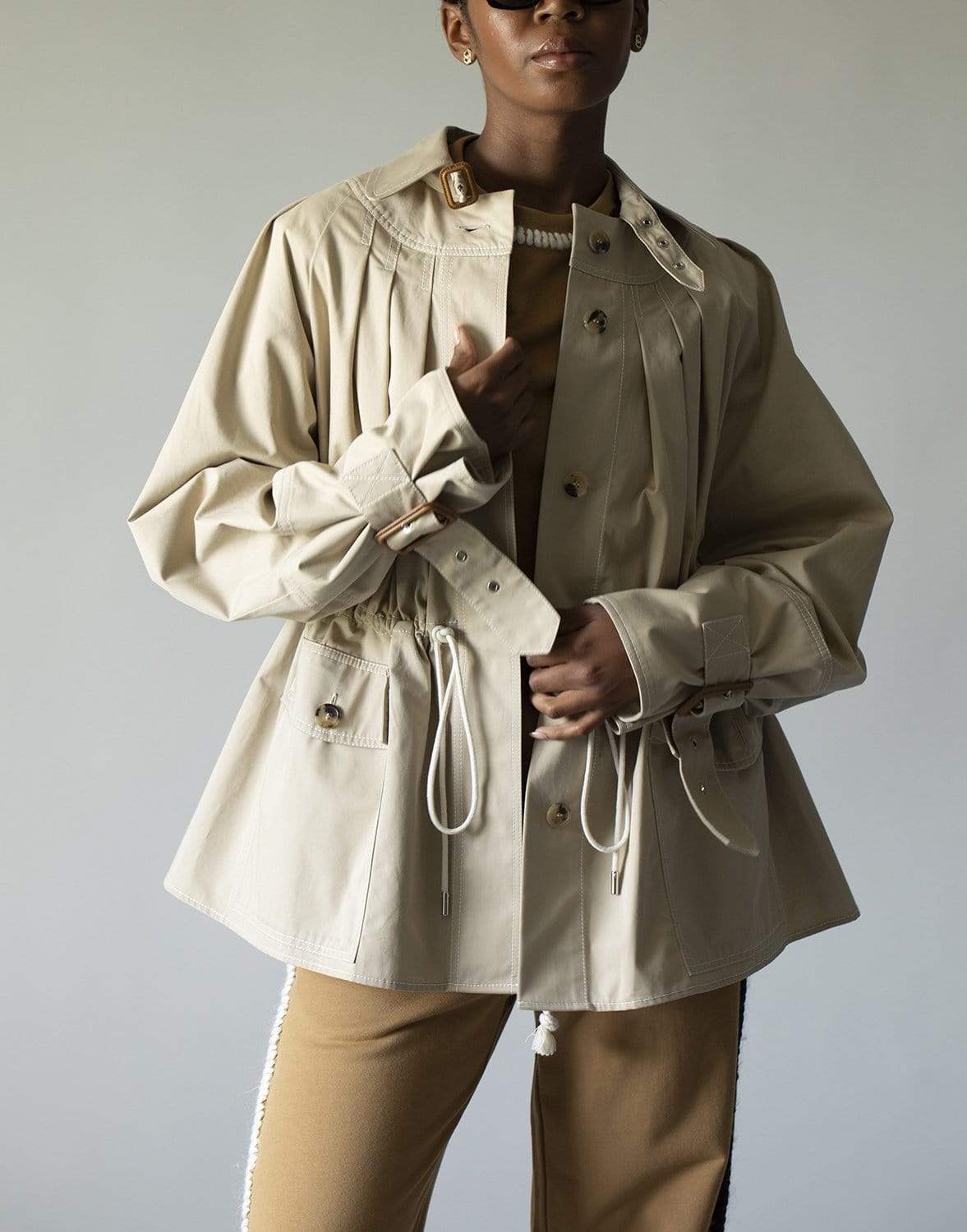 JW ANDERSON-Flax Wide Sleeve Workwear Jacket-