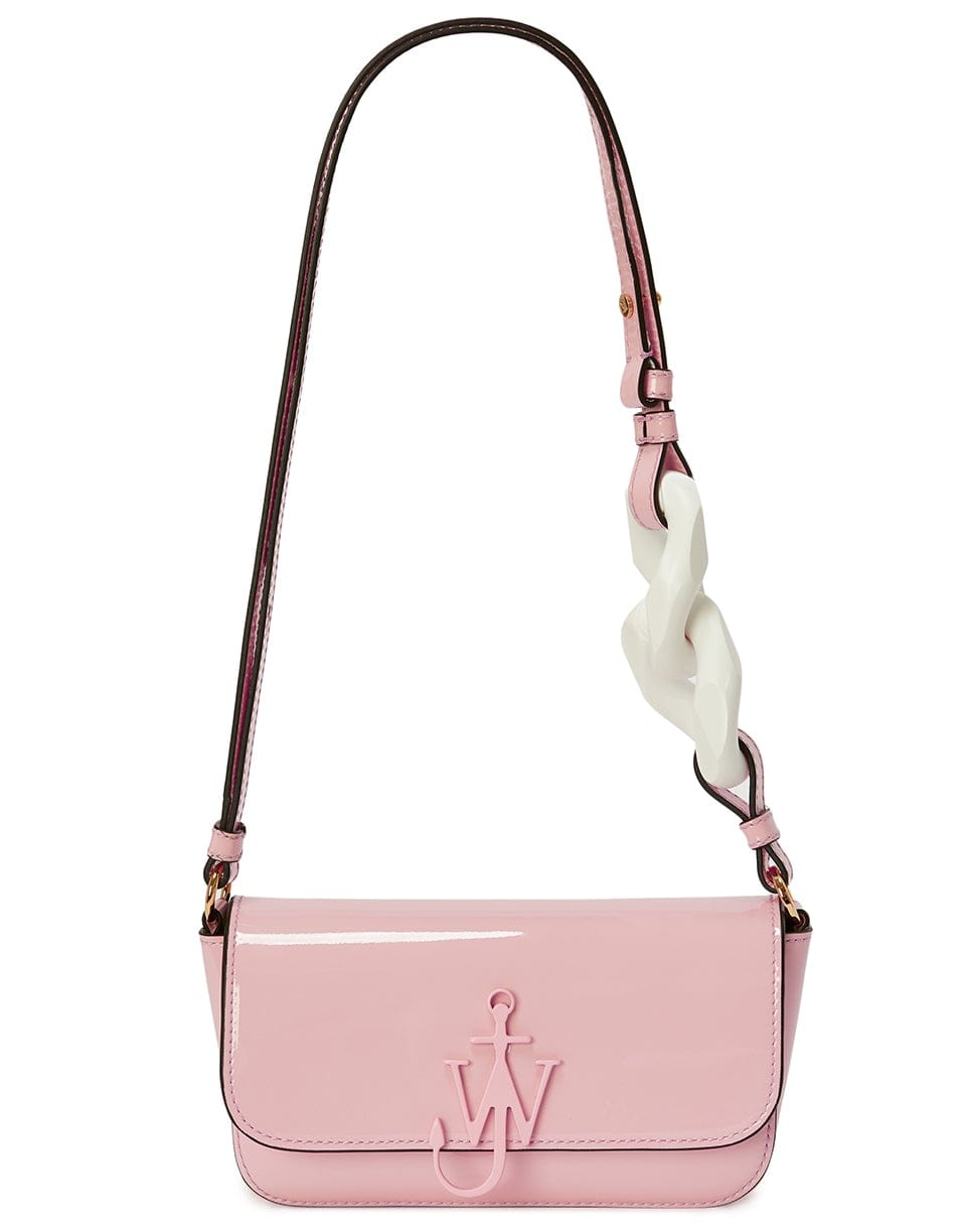 JW ANDERSON-Chain Baguette Anchor Bag - Baby Pink-BABY PINK