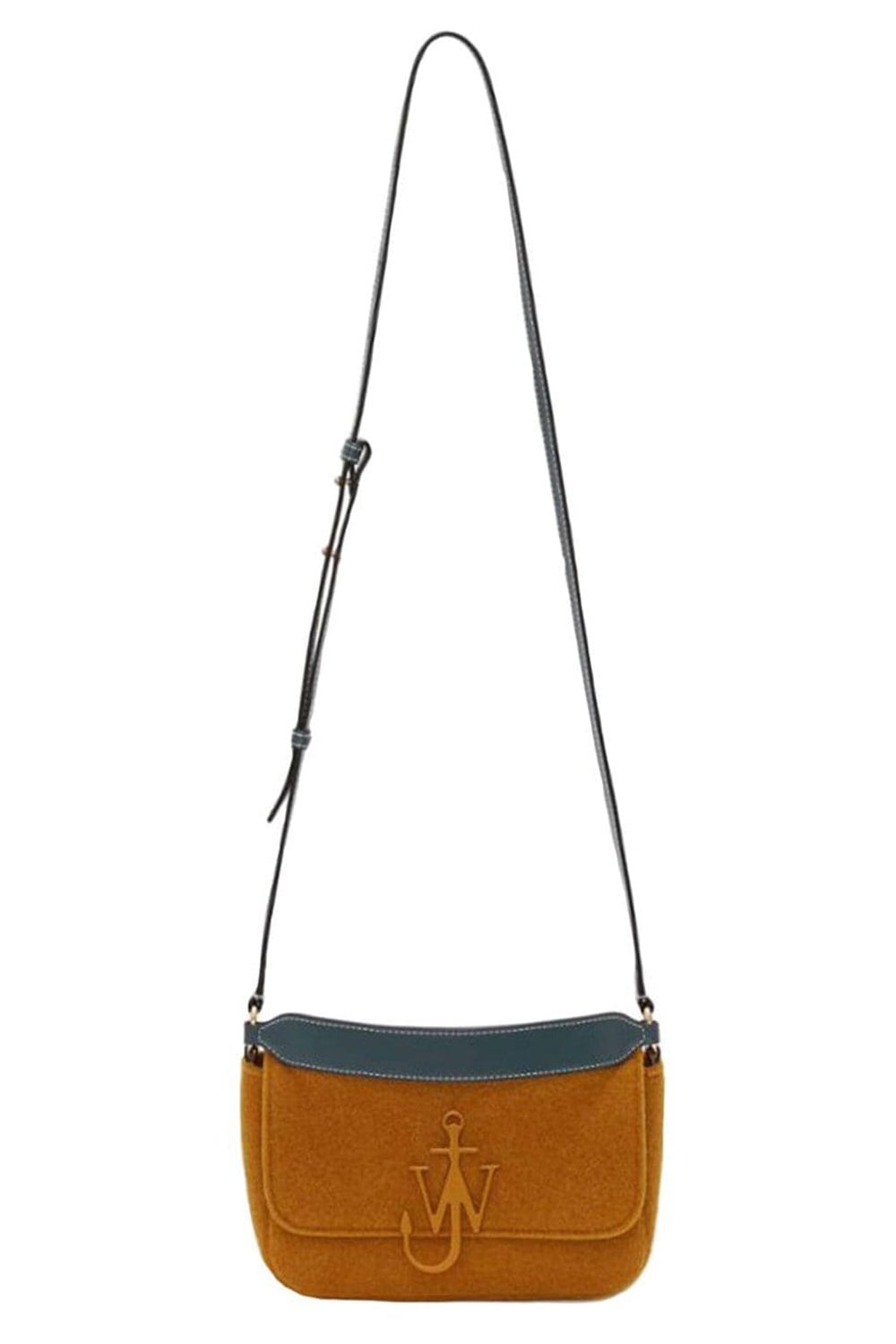 JW ANDERSON-Mustard Midi Shoulder Anchor Bag-MUSTARD