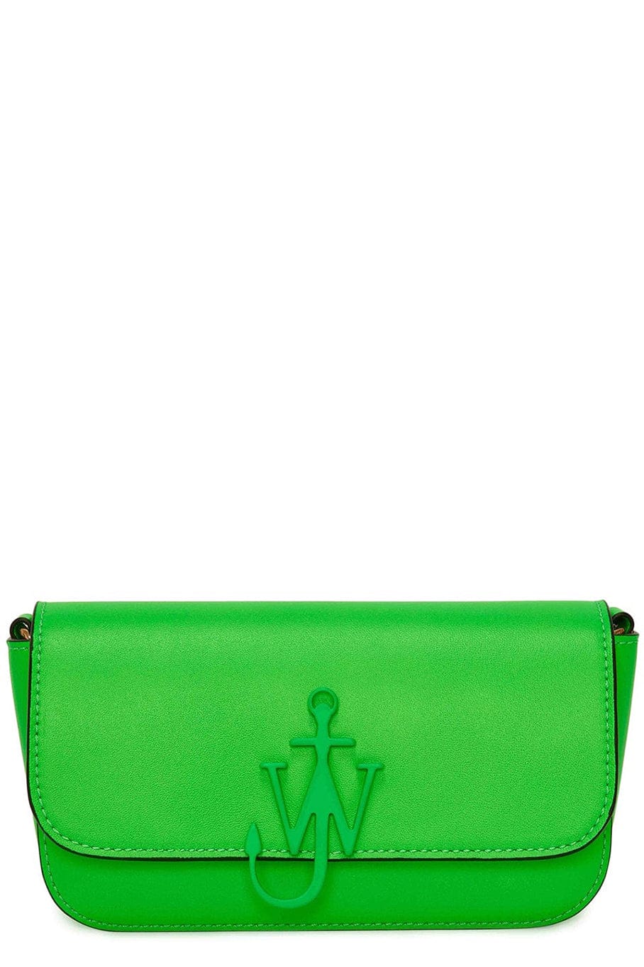 JW ANDERSON-Chain Baguette Anchor Bag - Neon Green-NEONGRN