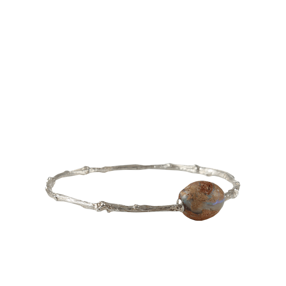 K. BRUNINI-Jundah-Opal Twig Bangle-SILVER