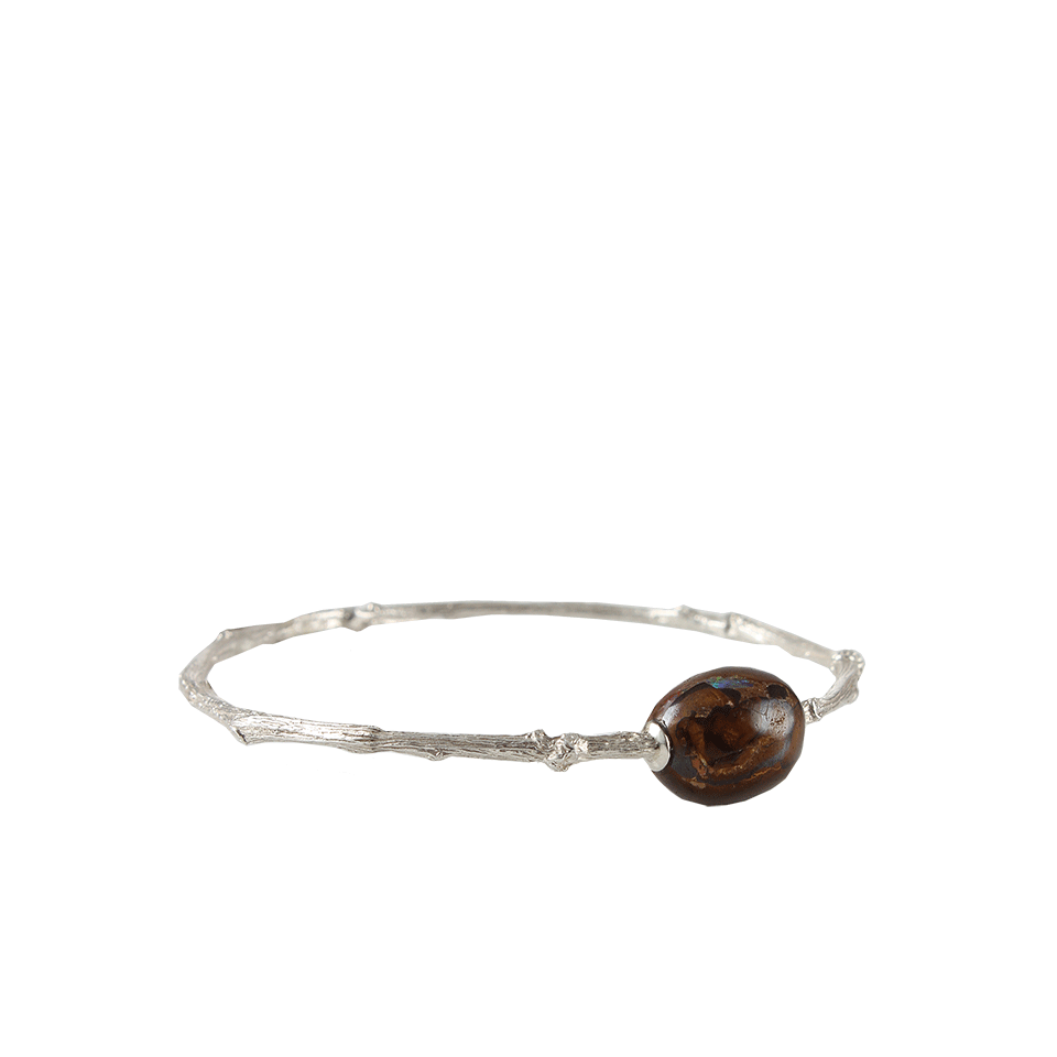 K. BRUNINI-Jundah-Opal Twig Bangle-SILVER