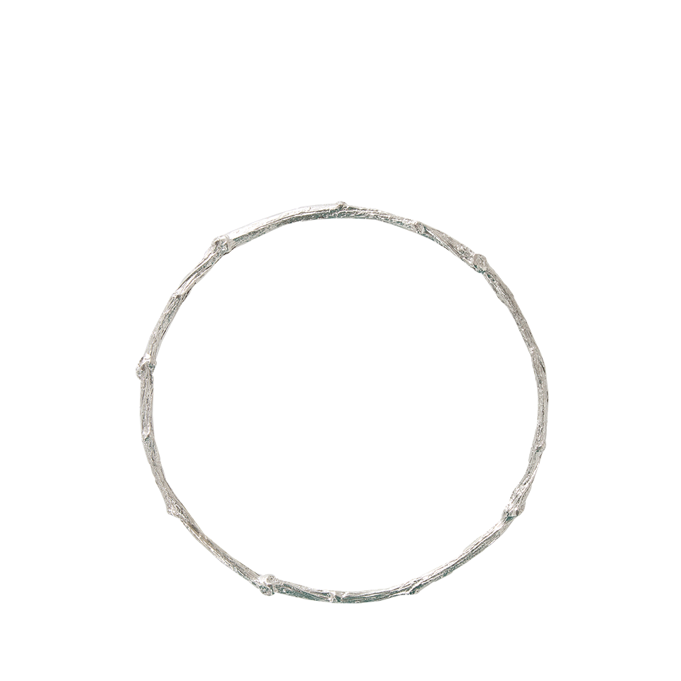 K. BRUNINI-Small Twig Bangle-SILVER