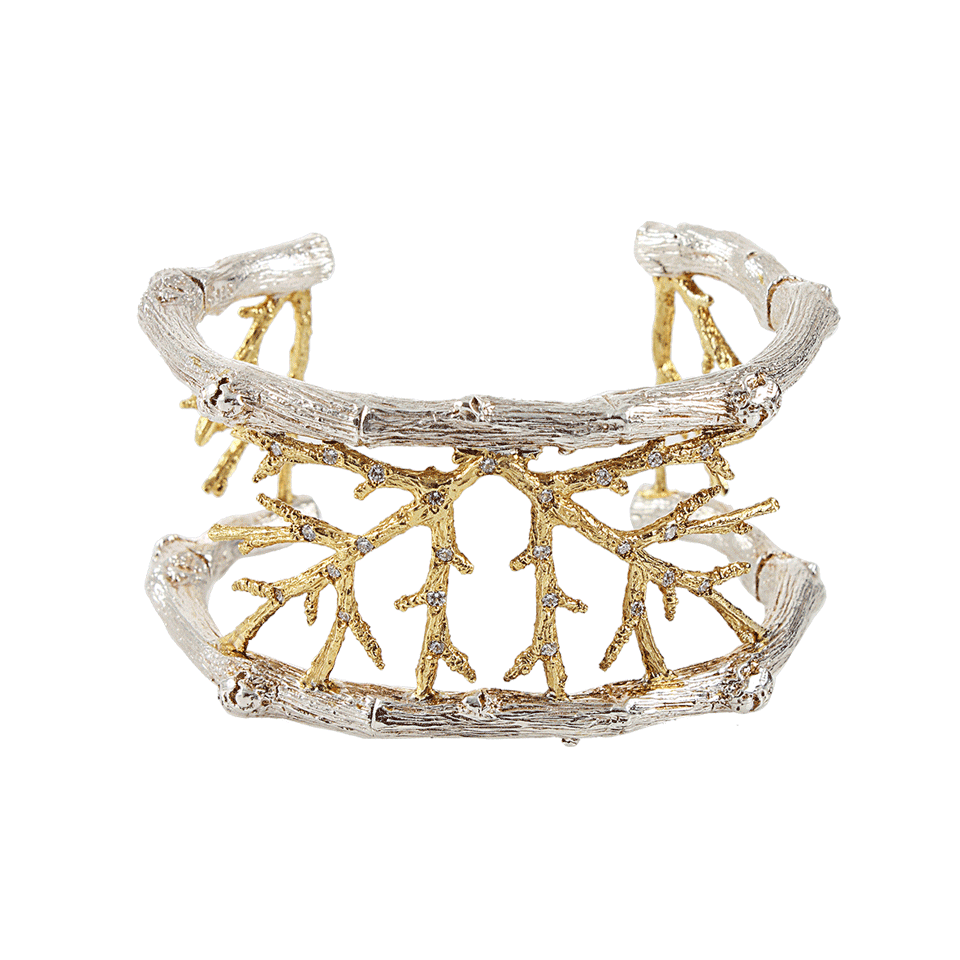 K. BRUNINI-Large Twig Cuff-YLW GOLD