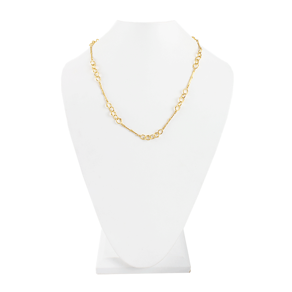 K. BRUNINI-Twig with “O” Chain Links Necklace-YLW GOLD